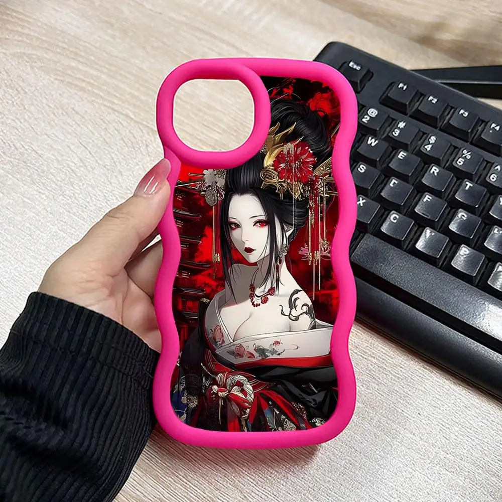 Japan Oiran Phone Case for iPhone 17 16 15 14 13 12 11 Air Pro Max Plus Red Soft TPU Wavy Edge Cover
Japan Oiran Phone Case for iPhone 17 16 15 14 13 12 11 Air Pro Max Plus Red Soft TPU Wavy Edge Cover