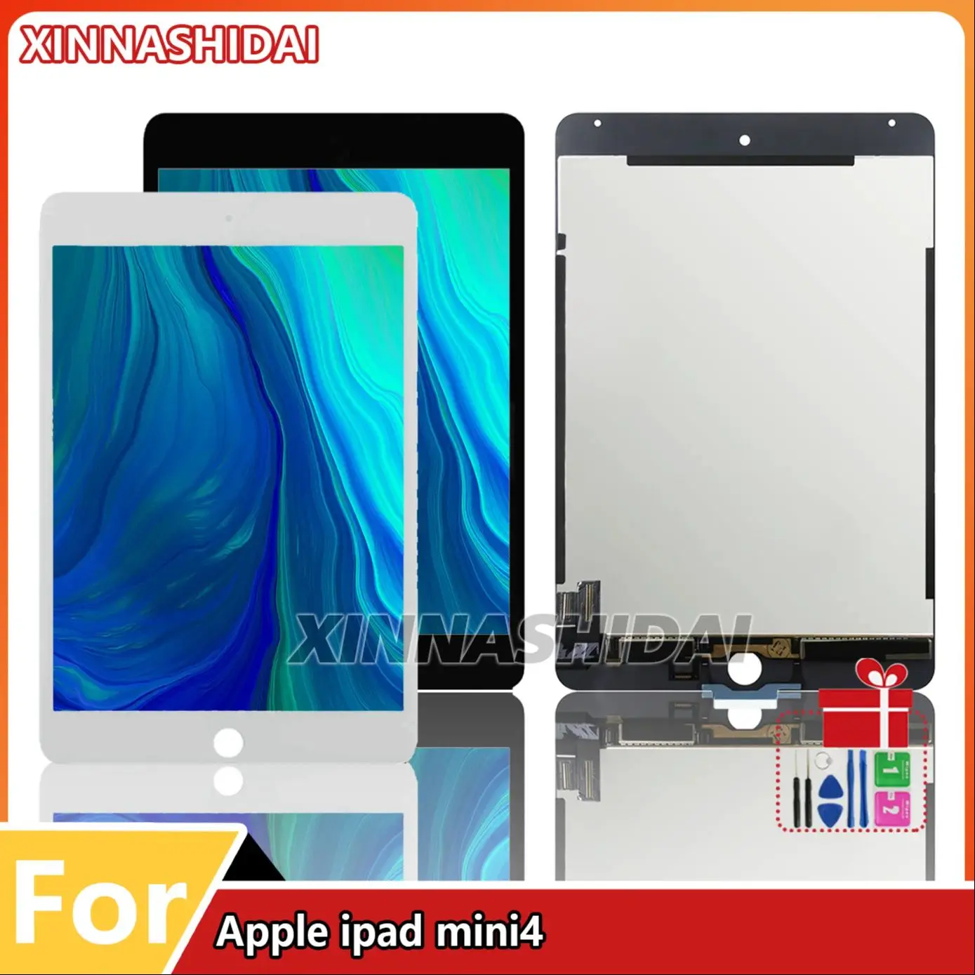 ЖК-дисплей для Apple iPad Mini 4, сенсорный экран в сборе, замена панели для iPad mini 4, A1538, A1550, цифровой дигитайзер
ЖК-дисплей для Apple iPad Mini 4, сенсорный экран в сборе, замена панели для iPad mini 4, A1538, A1550, цифровой дигитайзер