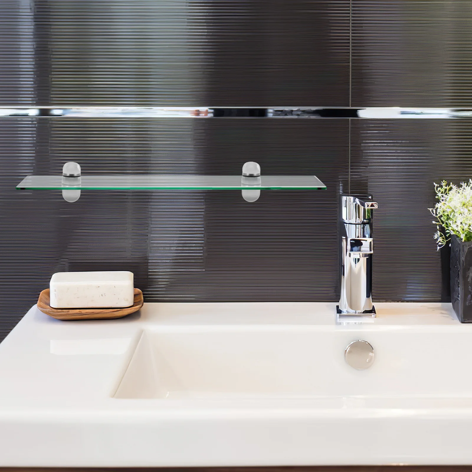 2Pcs Brushed Nickel Adjustable Glass Shelf Brackets Wall Mounted Heavy Duty Shelf Support for Bathroom Kitchen
2Pcs Brushed Nickel Adjustable Glass Shelf Brackets Wall Mounted Heavy Duty Shelf Support for Bathroom Kitchen