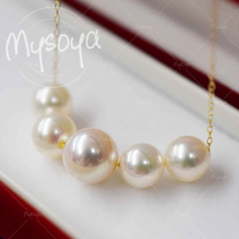 MYSOYA 6-8mm Akoya Seawater Pearl Necklace, Suitable for Birthday/ Anniversary/ Wedding/ Mother's Day/ Father's Day Gift A1047
MYSOYA 6-8mm Akoya Seawater Pearl Necklace, Suitable for Birthday/ Anniversary/ Wedding/ Mother's Day/ Father's Day Gift A1047