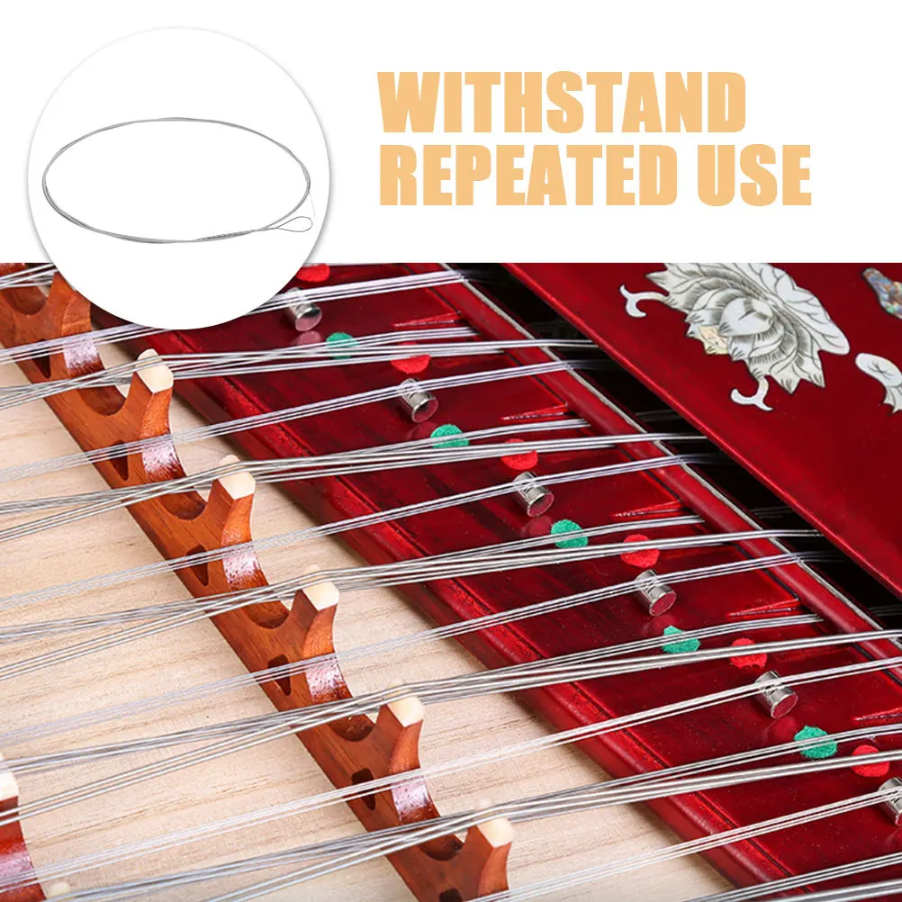 2Pcs Dulcimer Strings Steel Metal Replacement Durable Strings Set Portable Dulcimer Accessories for Music Lovers 
2Pcs Dulcimer Strings Steel Metal Replacement Durable Strings Set Portable Dulcimer Accessories for Music Lovers