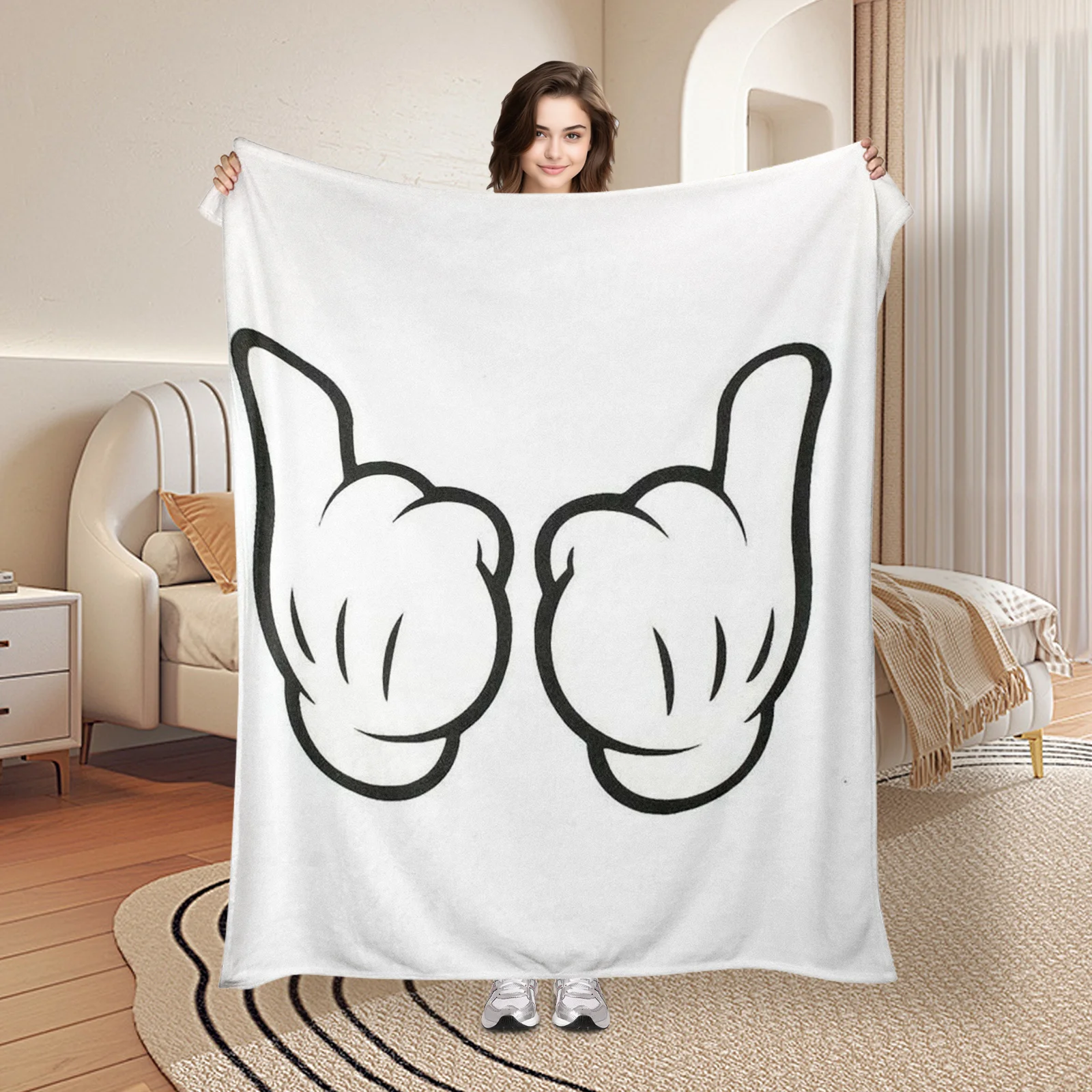 Symmetric Hand Gesture Design White Background Cozy Blanket For Home Decor And Comfortable Living Space
Symmetric Hand Gesture Design White Background Cozy Blanket For Home Decor And Comfortable Living Space