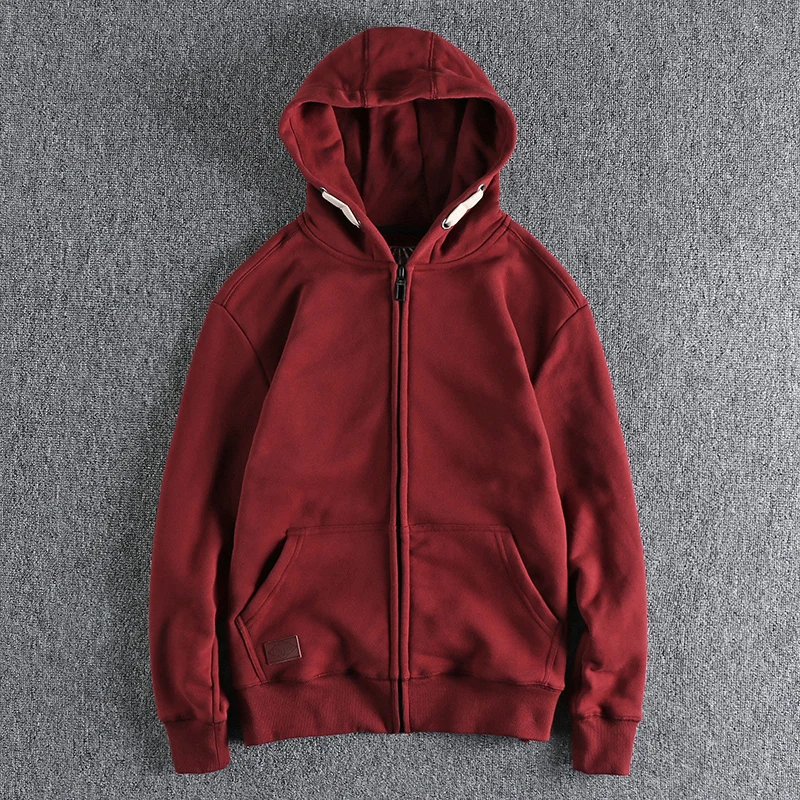 Heavyweight Fleece Lined Hoodie Men's Thickened Casual Autumn Winter Vintage Color Young Adult Open Cardigan Top
Heavyweight Fleece Lined Hoodie Men's Thickened Casual Autumn Winter Vintage Color Young Adult Open Cardigan Top