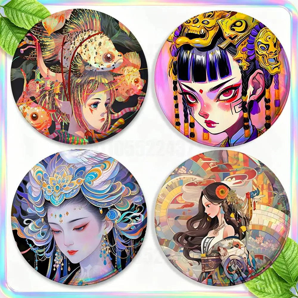 Fantasy Illustration Brooches for Backpack Accessories 25,32,44,58,75mm Round Enamel Pins 2-piece set Cartoon Anime Badge
Fantasy Illustration Brooches for Backpack Accessories 25,32,44,58,75mm Round Enamel Pins 2-piece set Cartoon Anime Badge