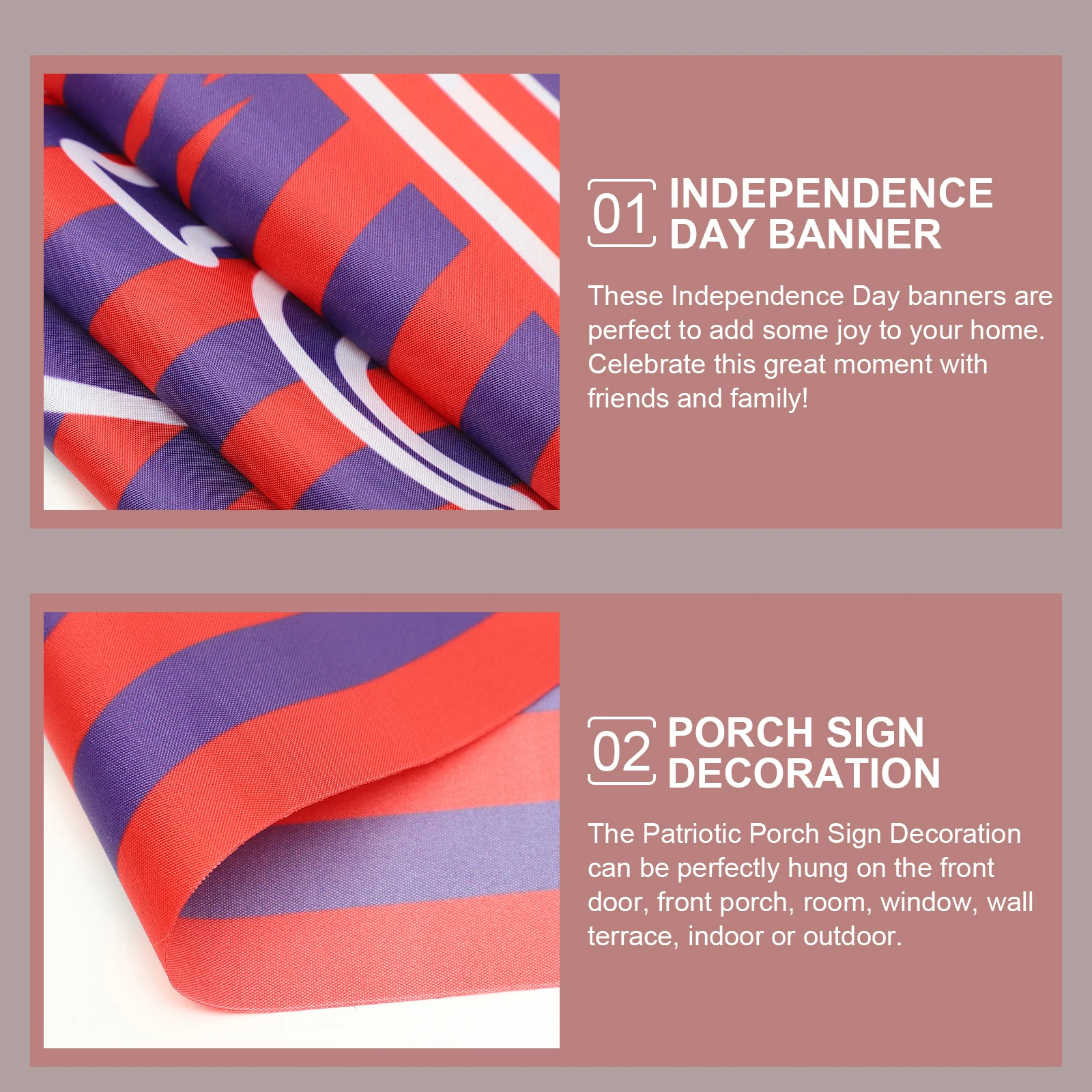Independence Day Couplets Premium Polyester Patriotic Porch Sign Banner Decorations Outdoor Indoor Door Window Wall Terrace
Independence Day Couplets Premium Polyester Patriotic Porch Sign Banner Decorations Outdoor Indoor Door Window Wall Terrace