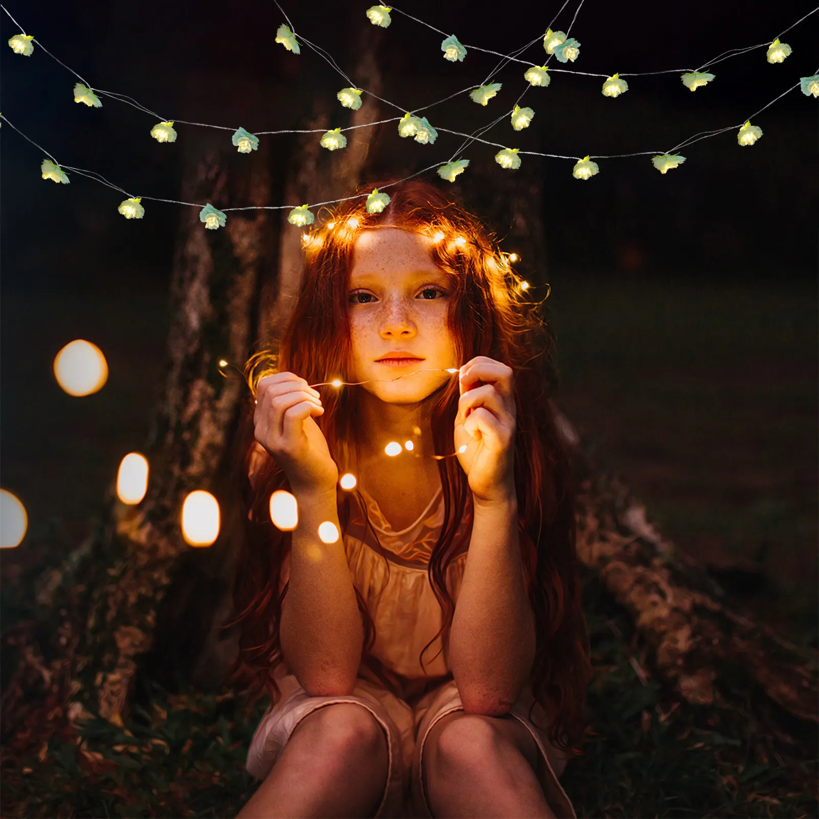 Flower String Light 20Leds Battery Operated Silk Fabric Plastic Warm White Fairy String Lights for Home Garden Door Decor
Flower String Light 20Leds Battery Operated Silk Fabric Plastic Warm White Fairy String Lights for Home Garden Door Decor