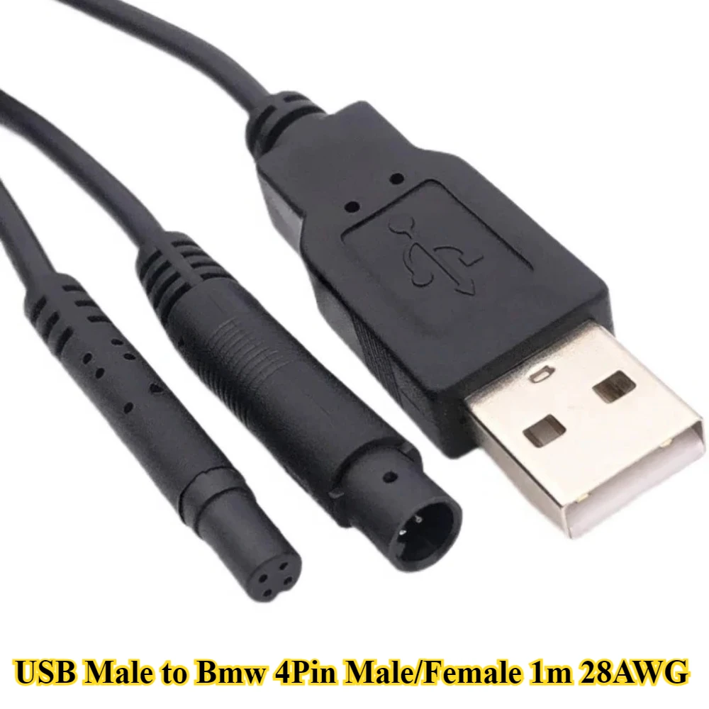 5Pcs/lot USB Data Cable to Bmw 4Pin Male/Female Reversing Video Camera Cable 1m 28AWG Vehicle Adapter Cable Signal Transmission
5Pcs/lot USB Data Cable to Bmw 4Pin Male/Female Reversing Video Camera Cable 1m 28AWG Vehicle Adapter Cable Signal Transmission