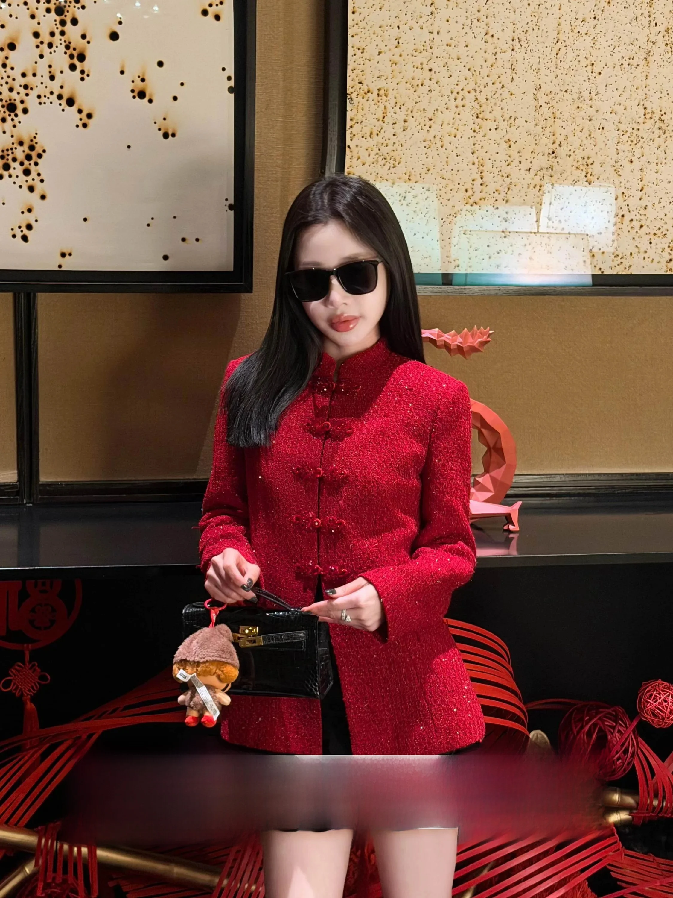 Chic Red Sequin Outerwear Women's Small Fraance Sle Jaet Ele High-End Polyester Fiber Long Sve Button Closure
Chic Red Sequin Outerwear Women's Small Fraance Sle Jaet Ele High-End Polyester Fiber Long Sve Button Closure