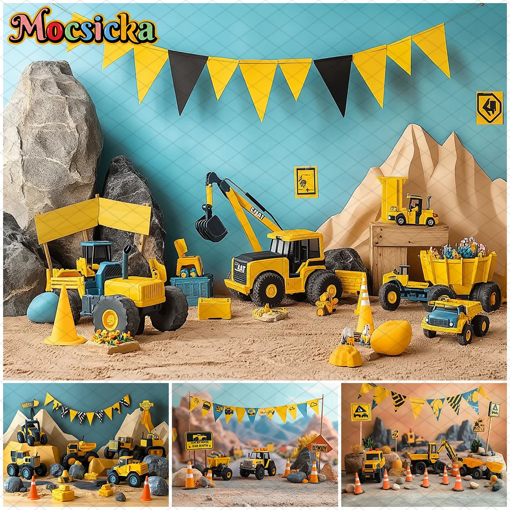 Mocsicka Construction Photography Background Baby Shower Birthday Party Backdrop Vehicle Excavators Pattern Decors Studio Banner
Mocsicka Construction Photography Background Baby Shower Birthday Party Backdrop Vehicle Excavators Pattern Decors Studio Banner