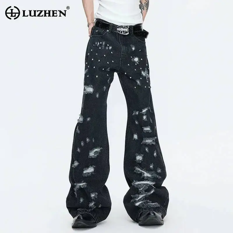 LUZHEN 2026 Personalized Patched Patchwork Design Wornout Style Wide Leg Jeans Men's Fashion Handsome Street Denim Pants JY6815
LUZHEN 2026 Personalized Patched Patchwork Design Wornout Style Wide Leg Jeans Men's Fashion Handsome Street Denim Pants JY6815