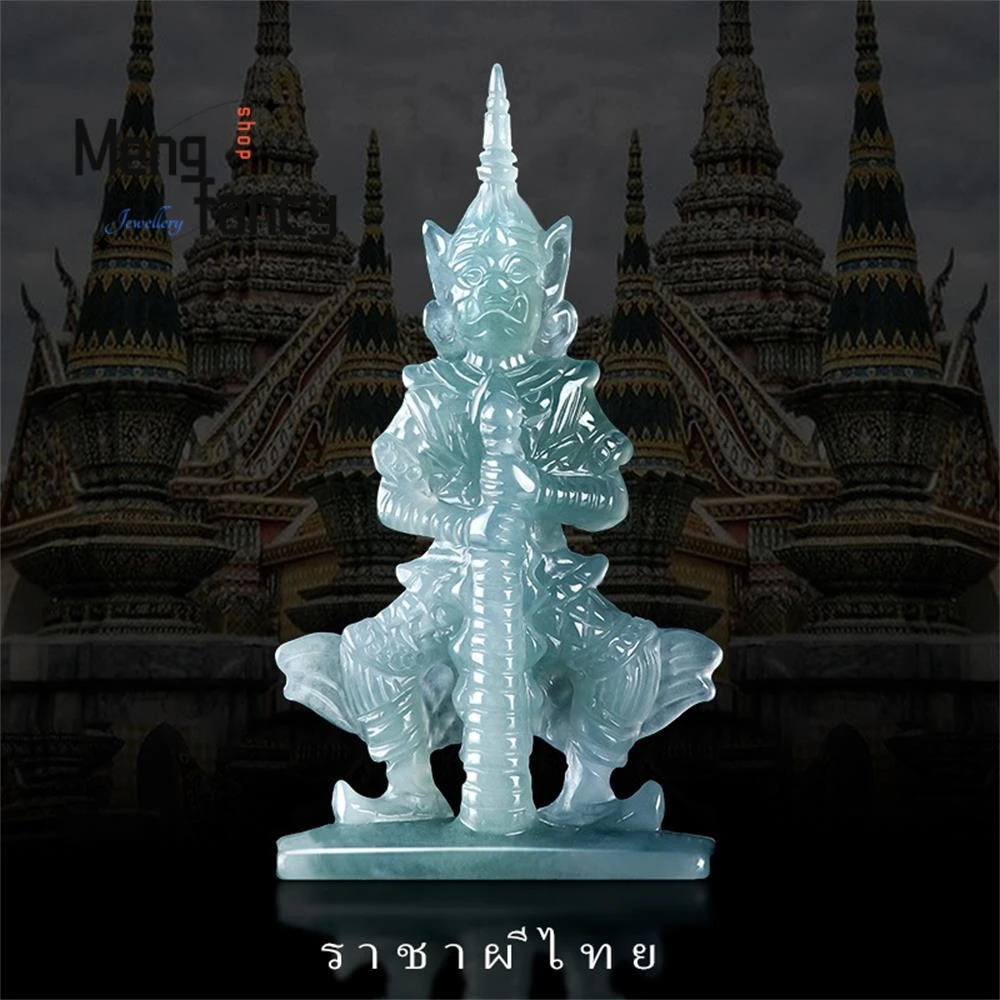 Natural Jadeite Ghost King Tao Wei Suwan Night Shark God Southeast Asian Longbo Yi Three-dimensional Engraving Exquisite Jewelry
Natural Jadeite Ghost King Tao Wei Suwan Night Shark God Southeast Asian Longbo Yi Three-dimensional Engraving Exquisite Jewelry