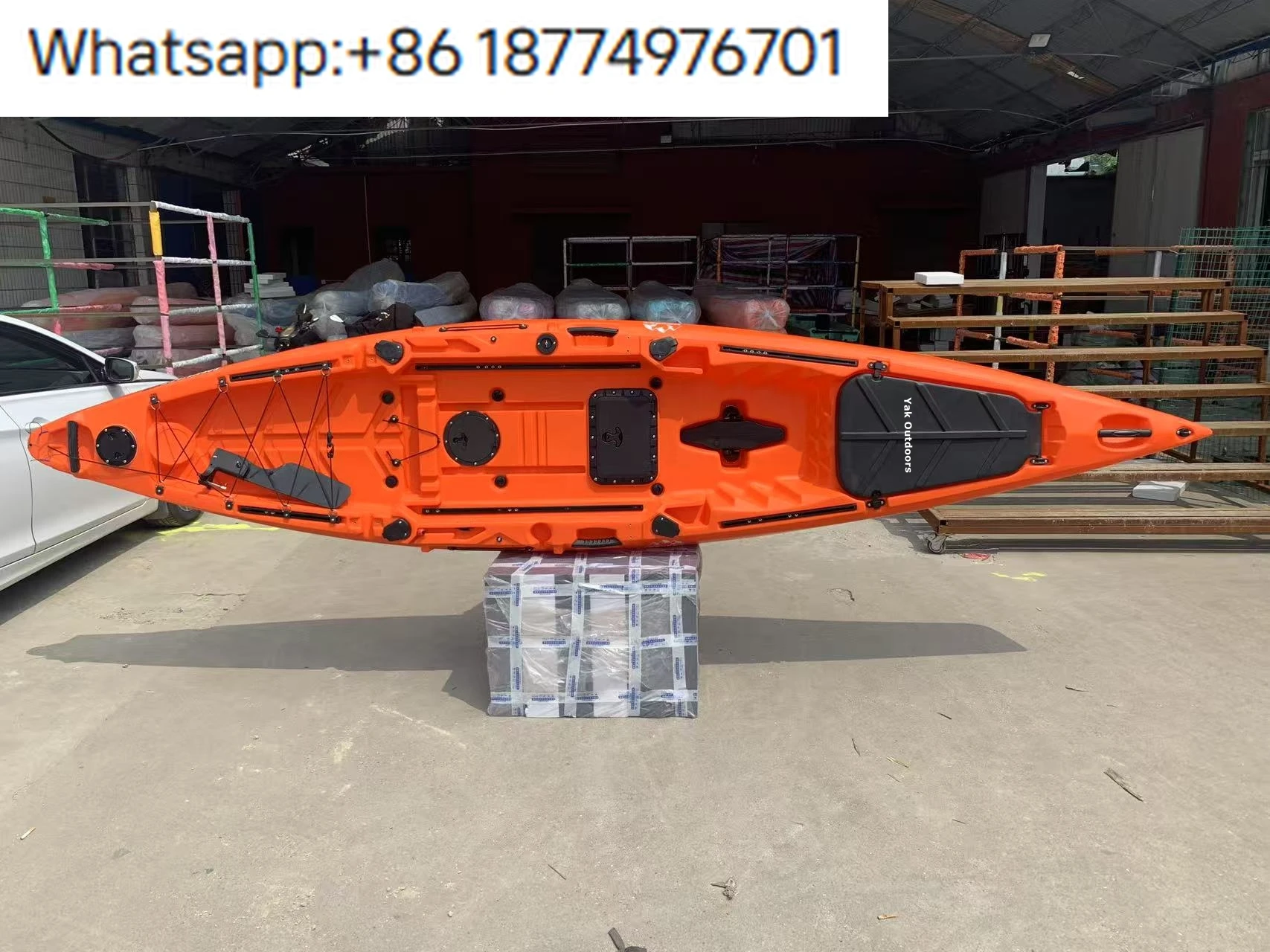Outdoors Efficient 4.15m Aluminum Pedal Drive Ka Canoe One Person Big Hatches Rowing Canoe Made of HDPE and Plastic
Outdoors Efficient 4.15m Aluminum Pedal Drive Ka Canoe One Person Big Hatches Rowing Canoe Made of HDPE and Plastic