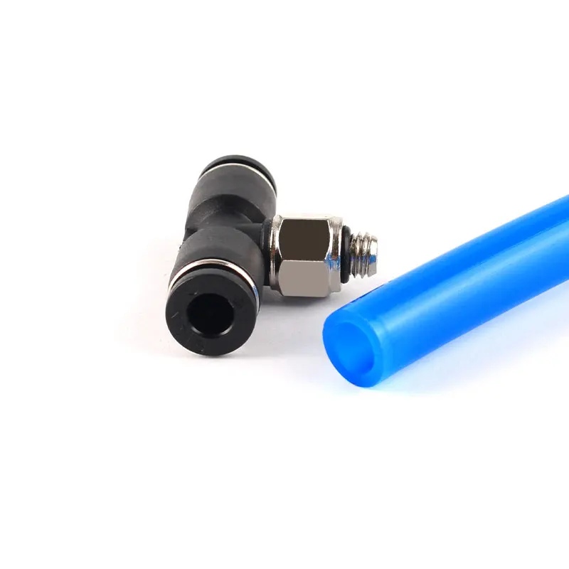 Mini PB Threaded Tee Fitting - M3/M5/M6 Threads, Fits 3/4/5/6mm Air Tubes, Quick Connect, for Pneumatic Systems/DIY/Models
Mini PB Threaded Tee Fitting - M3/M5/M6 Threads, Fits 3/4/5/6mm Air Tubes, Quick Connect, for Pneumatic Systems/DIY/Models