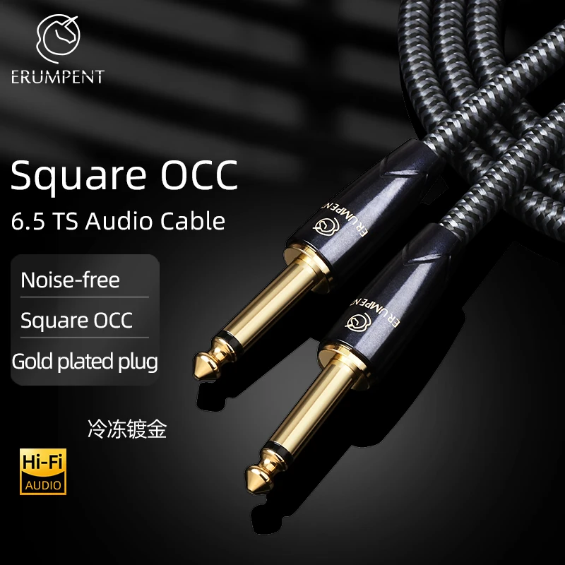 HiFi 6.5 TS Cable for Instrument Mixer Headphone Guitar Audio Cord Square OCC 1/4 Inch Mono 6.35mm to 6.35mm Male Audio Cable
HiFi 6.5 TS Cable for Instrument Mixer Headphone Guitar Audio Cord Square OCC 1/4 Inch Mono 6.35mm to 6.35mm Male Audio Cable