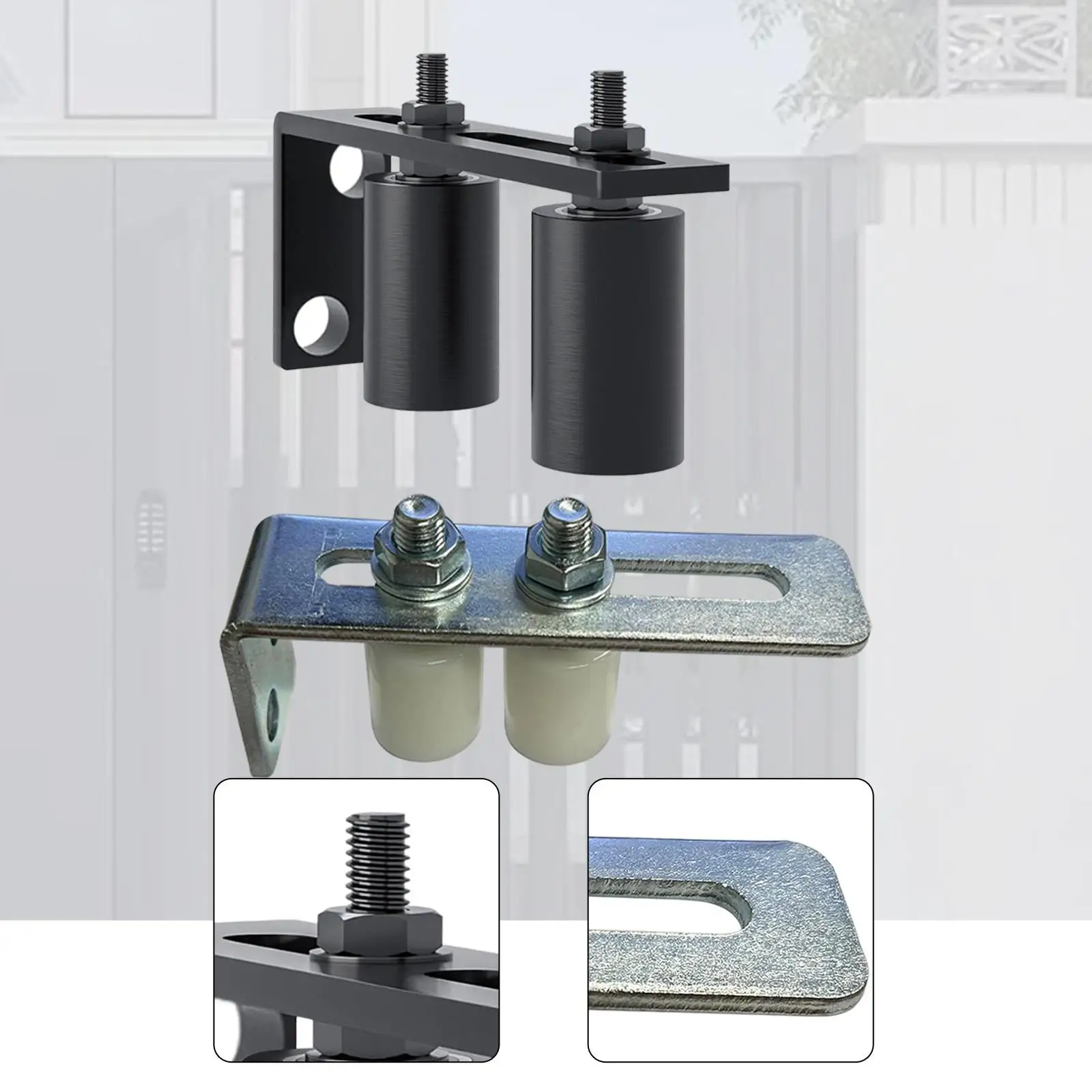 Gate Rollers Sliding Door Hardware Double Nylon Roller L Post Bracket for Residential Garden Fencing
Gate Rollers Sliding Door Hardware Double Nylon Roller L Post Bracket for Residential Garden Fencing