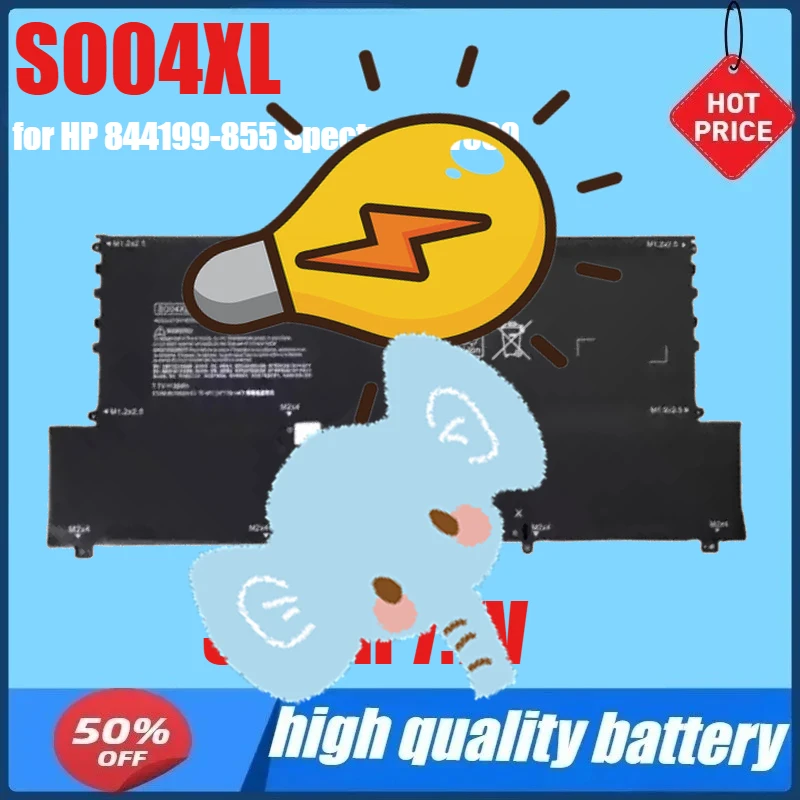 SO04XL 7.7V 38Wh Laptop Battery for HP 844199-855 Spectre 13-v000 SO04XL HSTNN-IB7J
SO04XL 7.7V 38Wh Laptop Battery for HP 844199-855 Spectre 13-v000 SO04XL HSTNN-IB7J