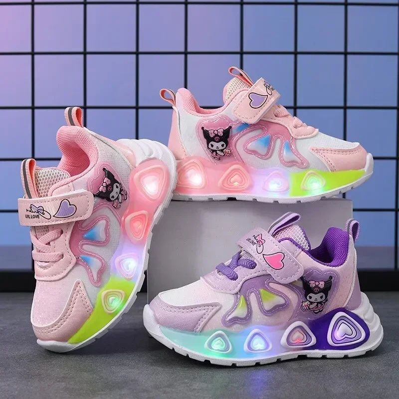 Sanrio hello kitty Spring Autumn children sneakers with lights kuromi LED girl Running Shoes New Breathable Mesh Casual Shoes
Sanrio hello kitty Spring Autumn children sneakers with lights kuromi LED girl Running Shoes New Breathable Mesh Casual Shoes