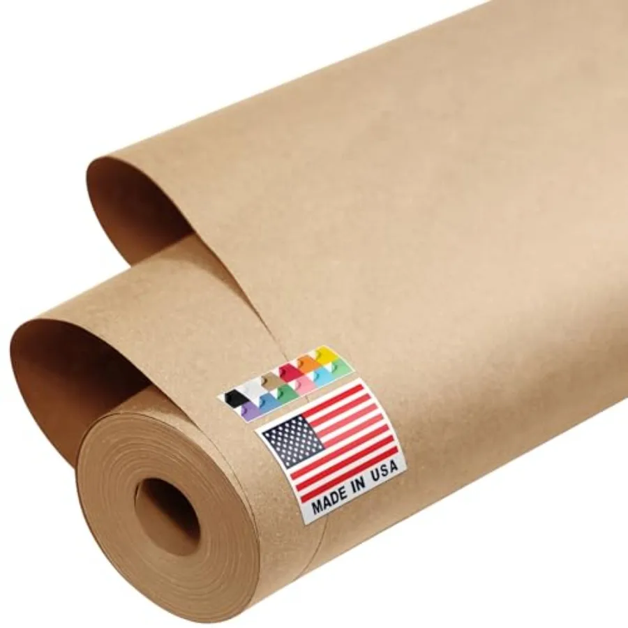 USA Made 48" x 1200" Kraft Paper Roll 45 lbs Thickness American Quality Colo Kraft Paper for School Bulletin Board - Non-Toxic
USA Made 48" x 1200" Kraft Paper Roll 45 lbs Thickness American Quality Colo Kraft Paper for School Bulletin Board - Non-Toxic