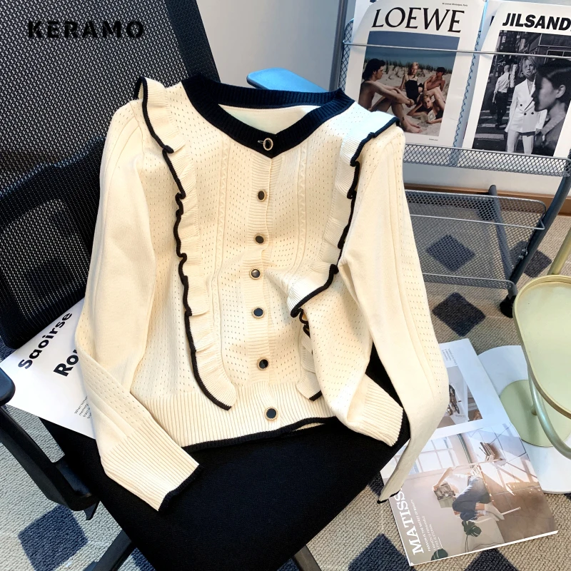 Women's Luxury Sweet Knitting Long Sleeve V-Neck Cardigans 2023 Winter Korean Fashion Casual Single Breasted Elegant Sweater
Women's Luxury Sweet Knitting Long Sleeve V-Neck Cardigans 2023 Winter Korean Fashion Casual Single Breasted Elegant Sweater