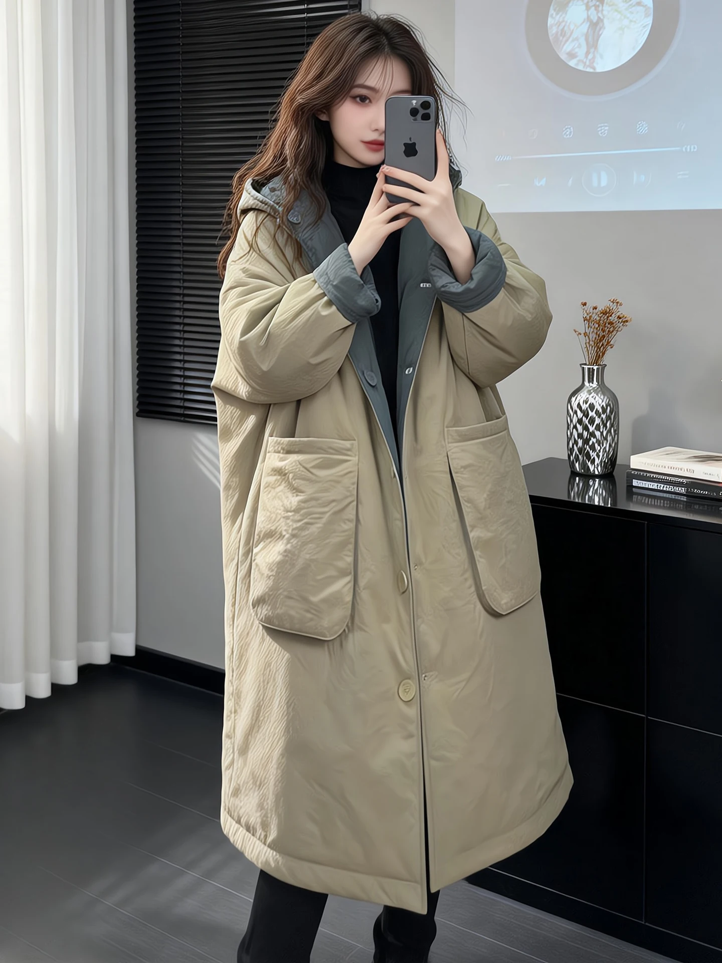 Korean Style Double-Sided Wearable Stand Collar Cotton Jacket Women's Winter Vintage Commute New Loose Feel Trendy Cotton Coat
Korean Style Double-Sided Wearable Stand Collar Cotton Jacket Women's Winter Vintage Commute New Loose Feel Trendy Cotton Coat