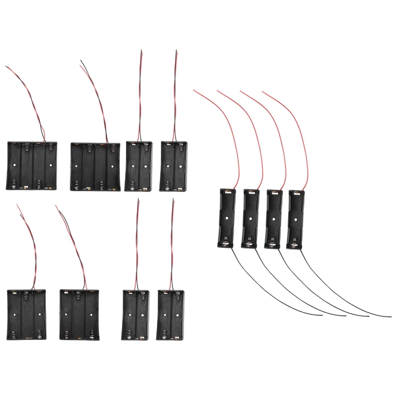 GO-12PCS 18650 Комплект держателей для батарей с проводом Чехол для держателя батареи 3,7 В, 1/2/3/4 X 3,7 В Серия DIY Коробки для хранения батарей
GO-12PCS 18650 Комплект держателей для батарей с проводом Чехол для держателя батареи 3,7 В, 1/2/3/4 X 3,7 В Серия DIY Коробки для хранения батарей