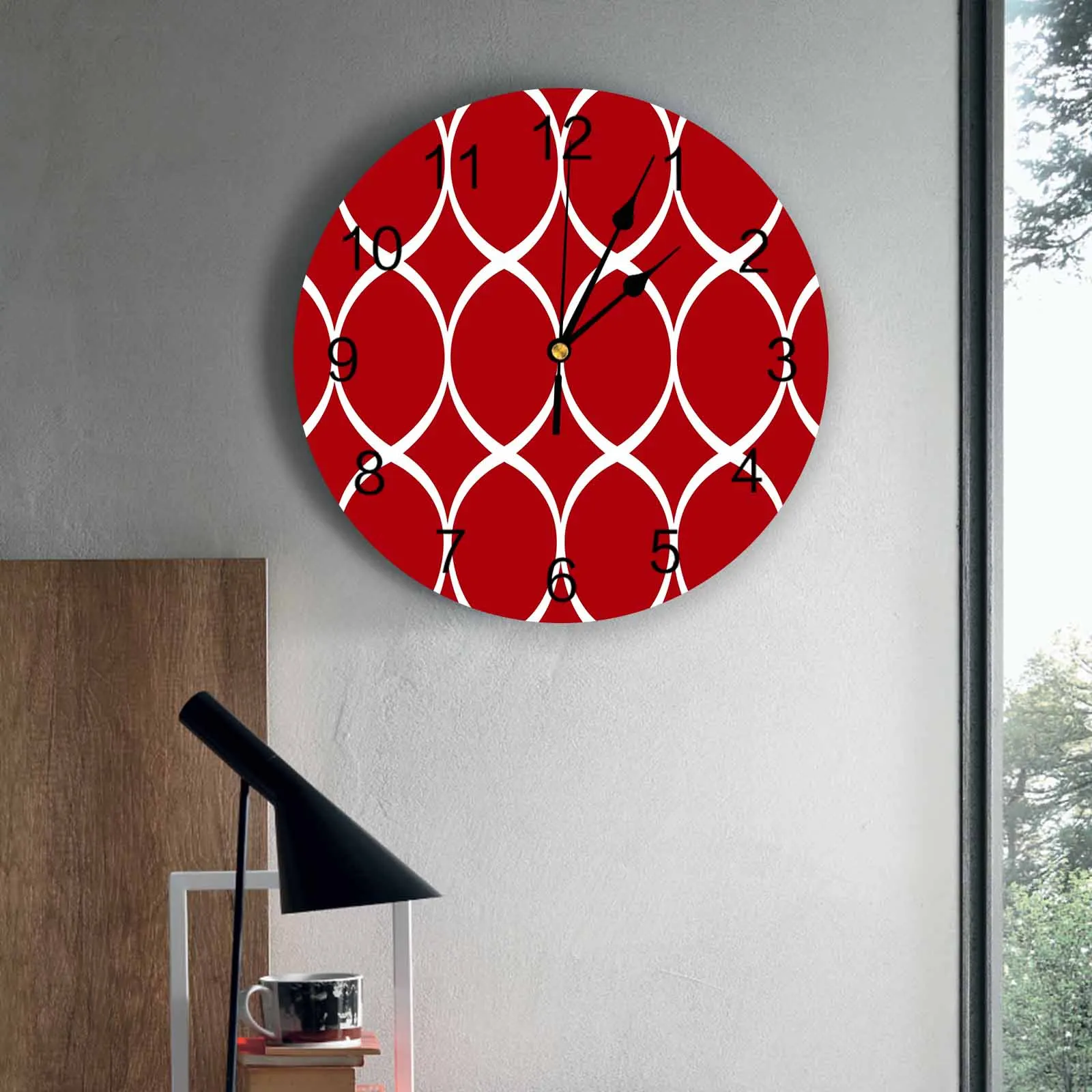 Bedroom Wall Clocks Modern Red Twisted Circle Living Room Clocks Ornaments Baby Room Study Mute Wall Clocks
Bedroom Wall Clocks Modern Red Twisted Circle Living Room Clocks Ornaments Baby Room Study Mute Wall Clocks