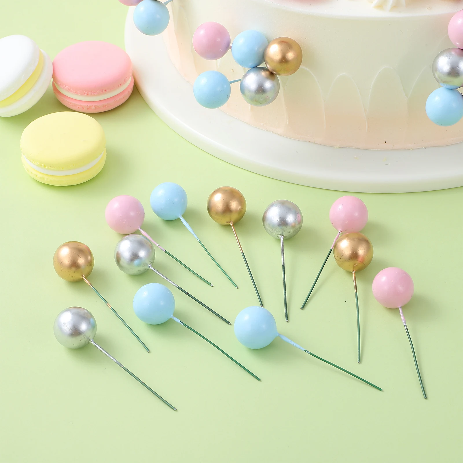 80 pcs Cake Decorations Ball Toppers 2cm Gold Silver Blue Pink 20 Each Cupcake Picks Birthday Party Favor Cake Shop Dessert
80 pcs Cake Decorations Ball Toppers 2cm Gold Silver Blue Pink 20 Each Cupcake Picks Birthday Party Favor Cake Shop Dessert