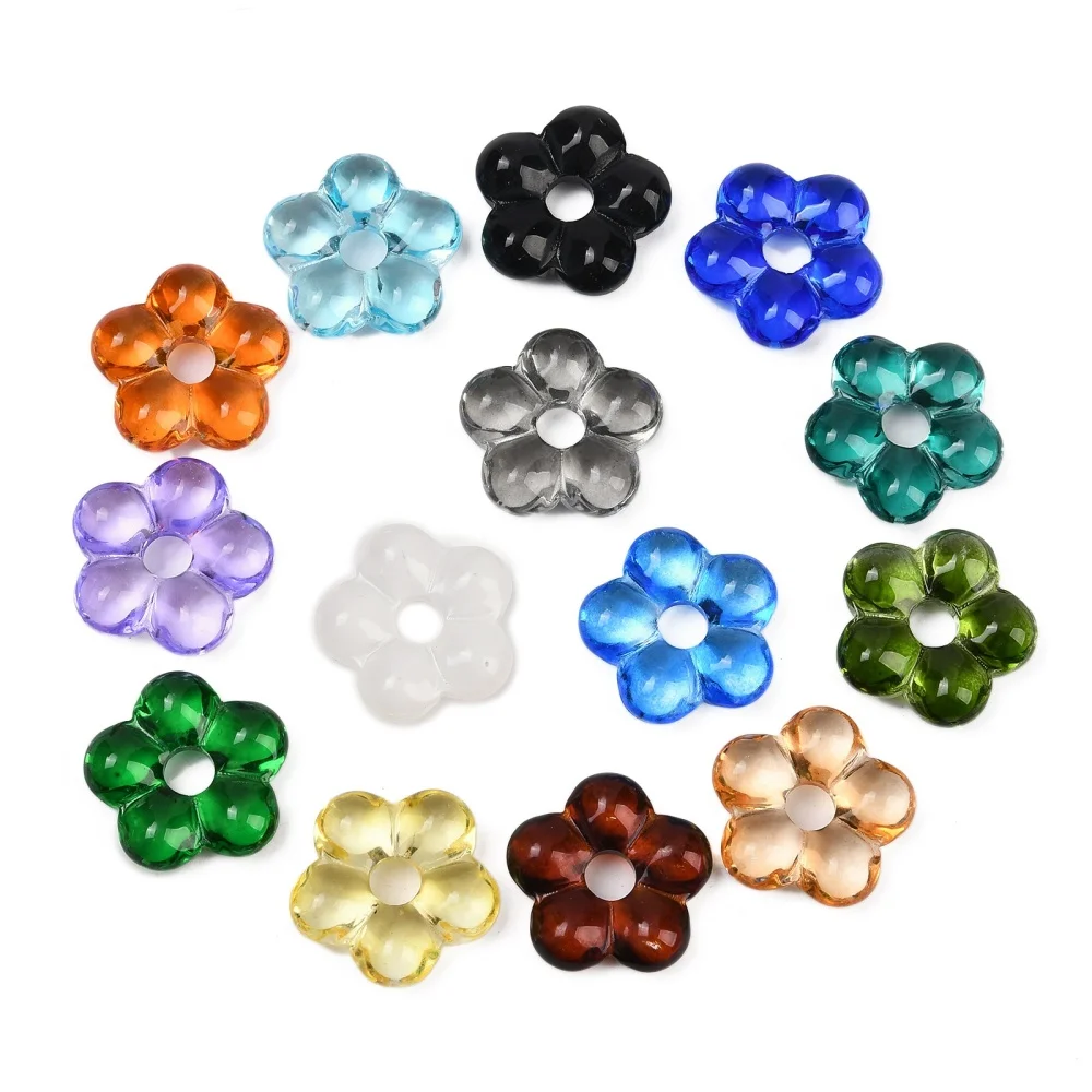 20Pcs Semi-Hollow Flower Glass Beads Floral Charms Spacer Beads for Necklace Bracelet Earrings DIY Women Jewelry Making Supplies
20Pcs Semi-Hollow Flower Glass Beads Floral Charms Spacer Beads for Necklace Bracelet Earrings DIY Women Jewelry Making Supplies