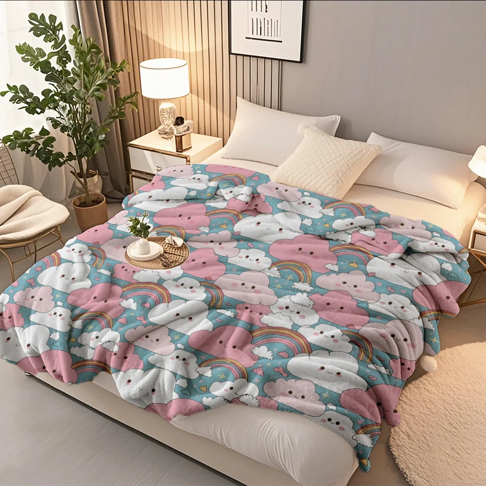 Flannel Soft Blanket Happy Cloudmas With Wrinkle-resistant Fade-resistant Abstract Design Pattern Luxury Throw Double-sided
Flannel Soft Blanket Happy Cloudmas With Wrinkle-resistant Fade-resistant Abstract Design Pattern Luxury Throw Double-sided