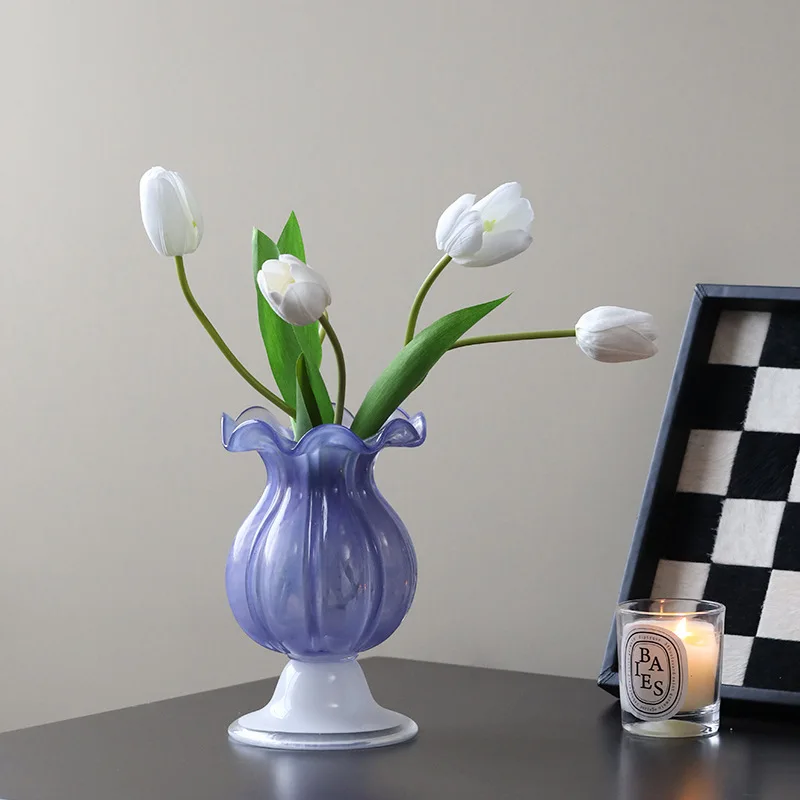 Винтажная фиолетовая стеклянная ваза мечты, высокая ваза для цветов для гостиной, декор стола, гидропонный домашний декор
Винтажная фиолетовая стеклянная ваза мечты, высокая ваза для цветов для гостиной, декор стола, гидропонный домашний декор