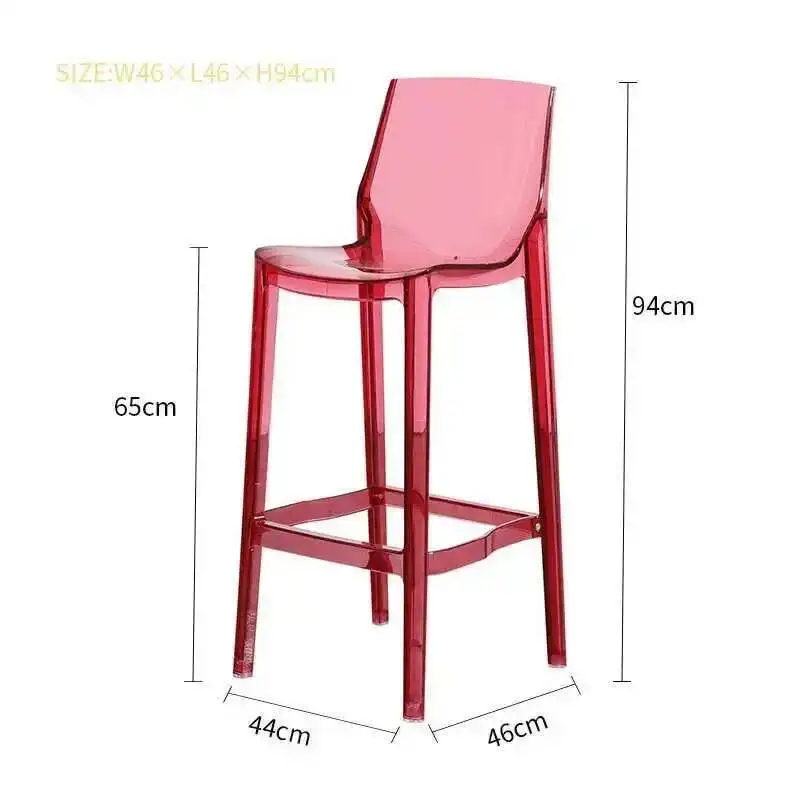Bar Stool Chair Nordic Household High Foot Acrylic Modern High Transparent Nordic Plastic Crystal Bar Chairs Stools for Kitchen
Bar Stool Chair Nordic Household High Foot Acrylic Modern High Transparent Nordic Plastic Crystal Bar Chairs Stools for Kitchen