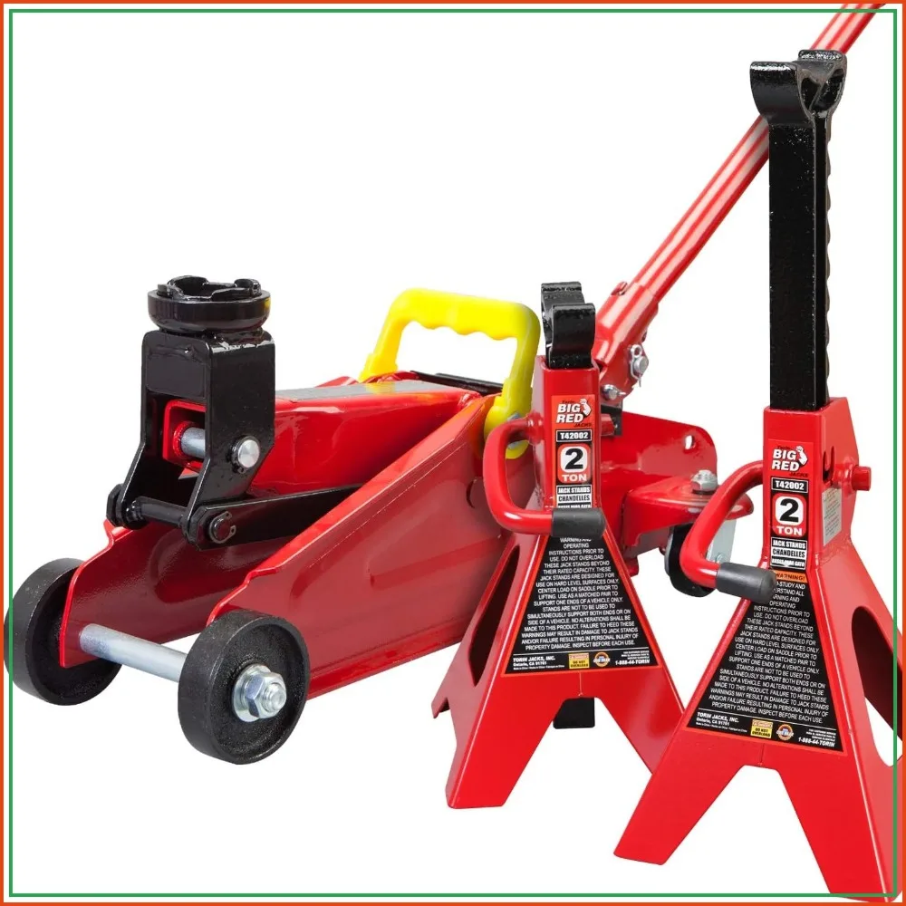 Hydraulic Trolley Floor Jack & 2 Jack Stands, 2 Ton Capacity, Heavy Duty
Hydraulic Trolley Floor Jack & 2 Jack Stands, 2 Ton Capacity, Heavy Duty