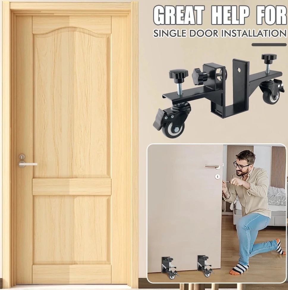 Heavy Duty Door Installation Dolly, 360° Rotating Door Panel Handling Trolley with Translating Roller for Easy Door Fitting
Heavy Duty Door Installation Dolly, 360° Rotating Door Panel Handling Trolley with Translating Roller for Easy Door Fitting