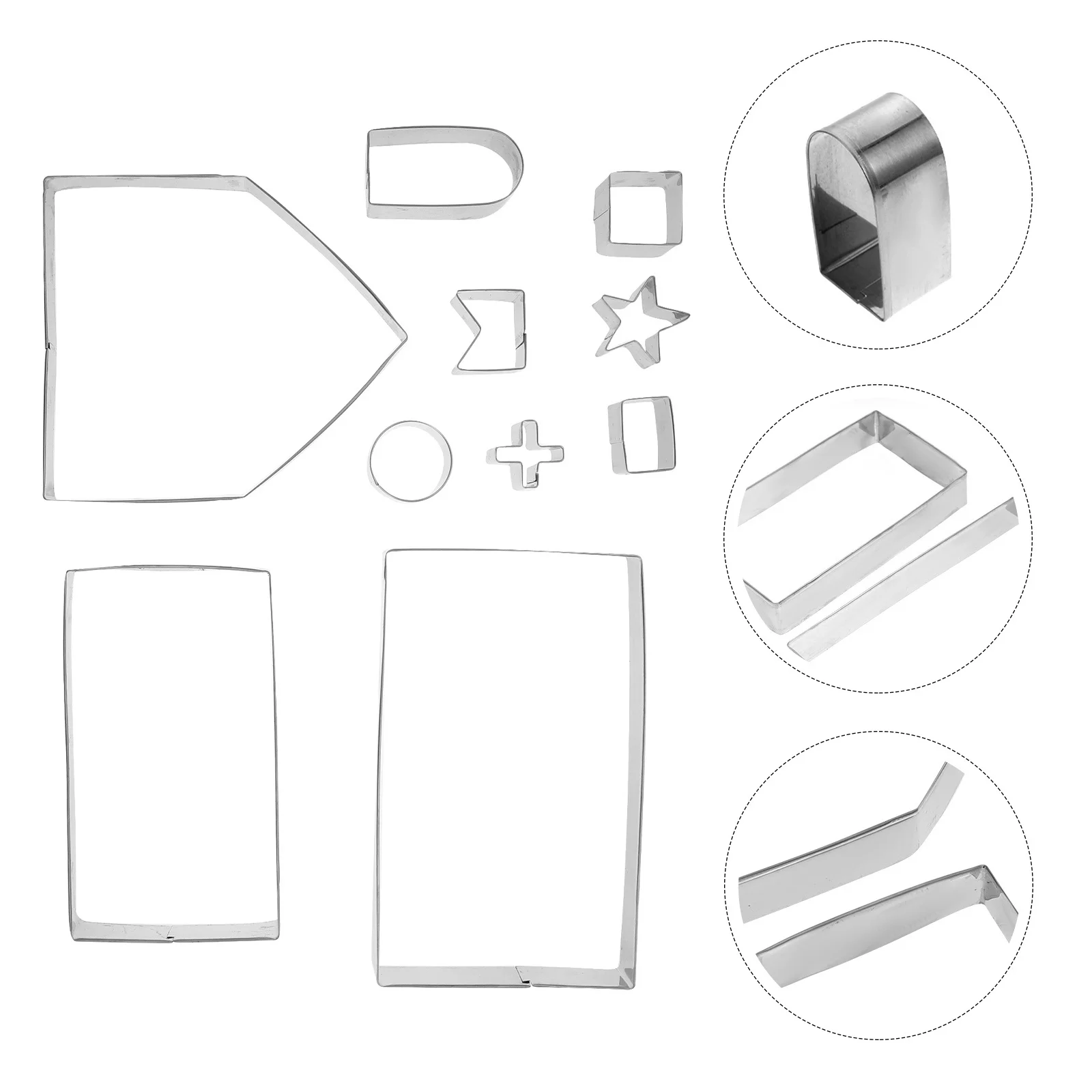 1Set 3D Biscuit Molds Gingerbread House Cookie Cutters Stainless Steel Baking Accessories Christmas Cookie Molds
1Set 3D Biscuit Molds Gingerbread House Cookie Cutters Stainless Steel Baking Accessories Christmas Cookie Molds
