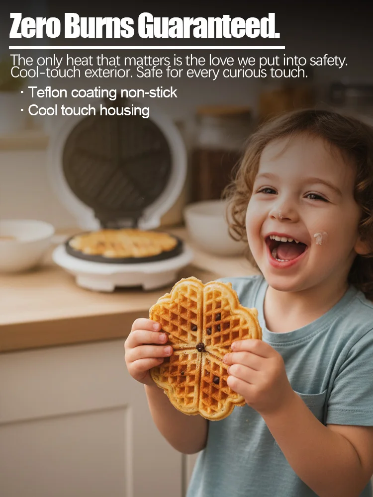 Waffle Maker Sonifer SF-6081 750W Electric Waffle Machine Non Stick Plate Adjustable Temperature Control for Home Kitchen
Waffle Maker Sonifer SF-6081 750W Electric Waffle Machine Non Stick Plate Adjustable Temperature Control for Home Kitchen