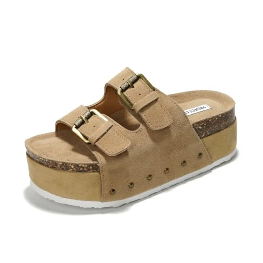 0% Genuine Leather Platform Sandals Women - Memory Foam Insole with Two-Buckle - Non-Slip and Comfortable Wedge Sandals for Wom
0% Genuine Leather Platform Sandals Women - Memory Foam Insole with Two-Buckle - Non-Slip and Comfortable Wedge Sandals for Wom
