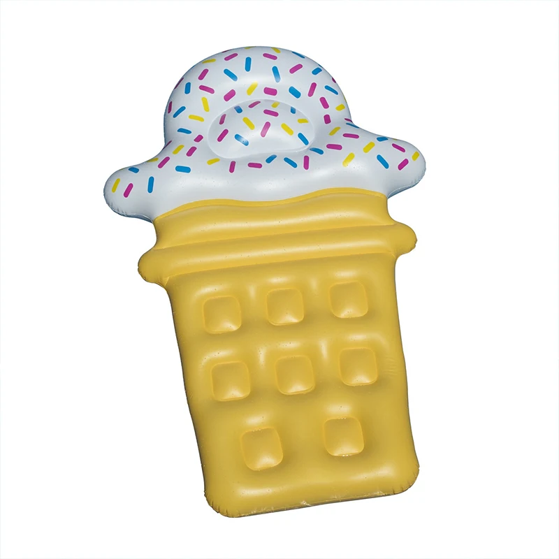 Inflatable Ice Cream Cone Pool Float Durable Vinyl Water Mattress Lounge Raft Summer Beach Floating Island for All Ages
Inflatable Ice Cream Cone Pool Float Durable Vinyl Water Mattress Lounge Raft Summer Beach Floating Island for All Ages
