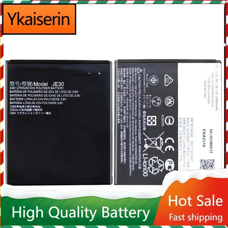 High Quality JE30 2120mAh Phone Battery for Motorola Moto E5 Play Go Edition Cell Phone Rechargeable Battery Fast Shipping + NO
High Quality JE30 2120mAh Phone Battery for Motorola Moto E5 Play Go Edition Cell Phone Rechargeable Battery Fast Shipping + NO