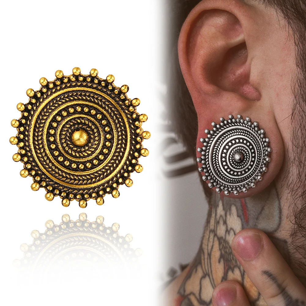 Giga 2PCS Vintage Ear Plugs Expander Stainless Steel Stretcher Gauges Piercing Earrings Body Jewelry for Earlobe
Giga 2PCS Vintage Ear Plugs Expander Stainless Steel Stretcher Gauges Piercing Earrings Body Jewelry for Earlobe
