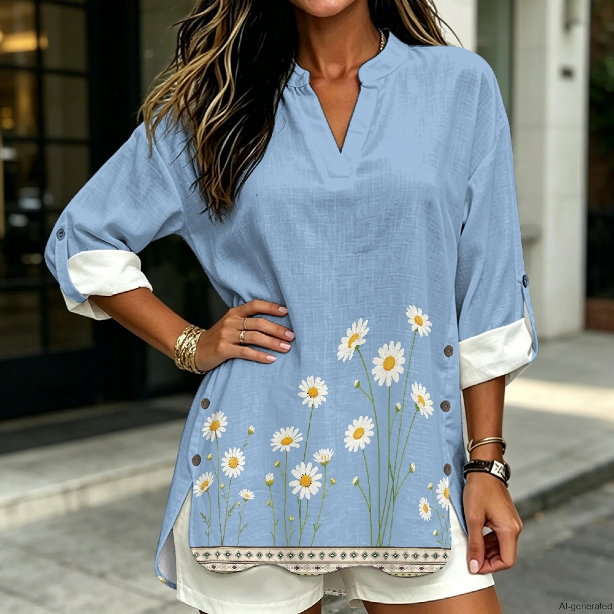 INSTANTARTS Women's Linen V-neck Shirt Ladies Clothes Flower Print Shirt Women's Shirts 2026 Linen Shirt Gorgeous Blouses S-3XL
INSTANTARTS Women's Linen V-neck Shirt Ladies Clothes Flower Print Shirt Women's Shirts 2026 Linen Shirt Gorgeous Blouses S-3XL