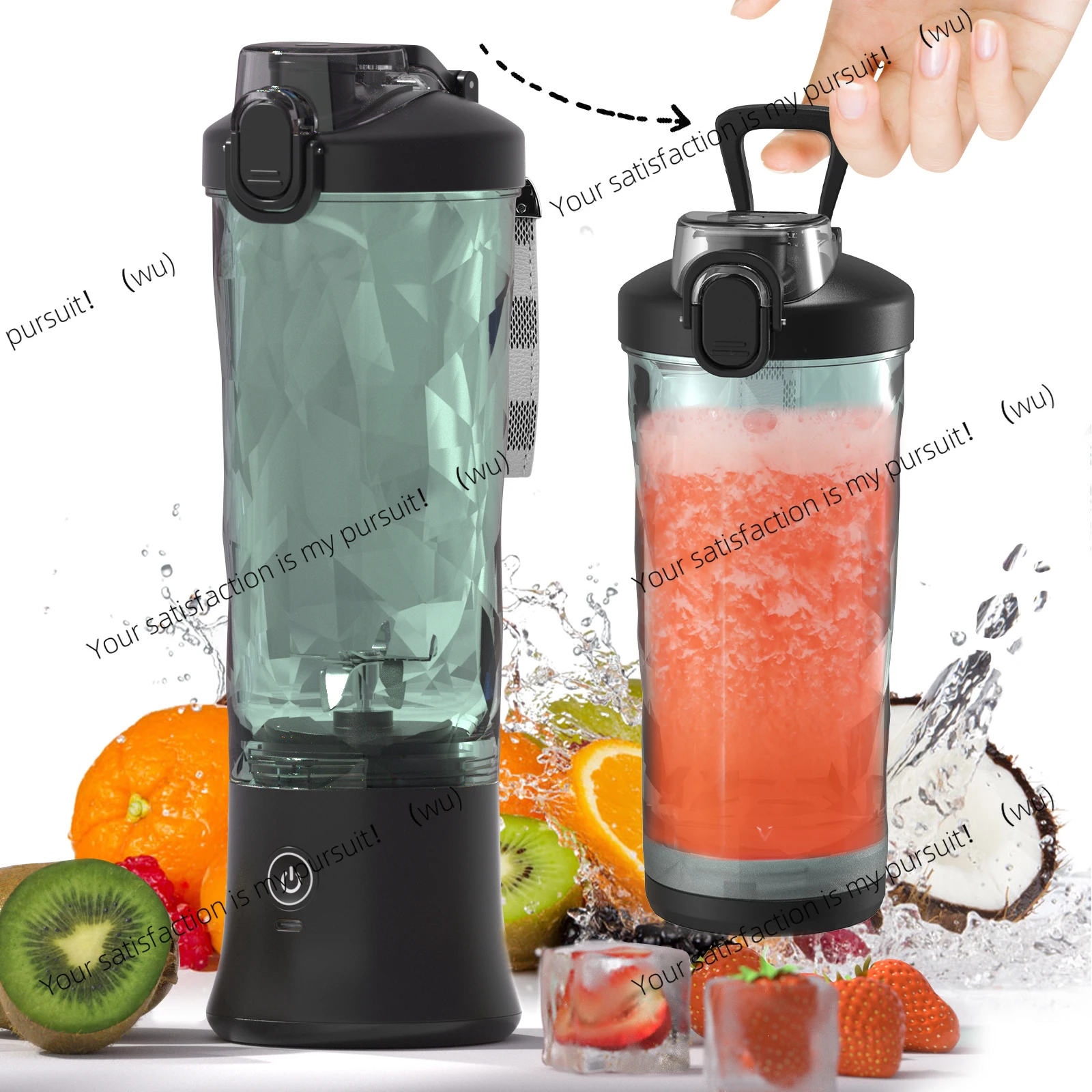 Portable Blender Electric Juicer 600ML Fruit Mixers 4000mAh USB Rechargeable Smoothie Mini Blender Multifunction Juice Maker
Portable Blender Electric Juicer 600ML Fruit Mixers 4000mAh USB Rechargeable Smoothie Mini Blender Multifunction Juice Maker