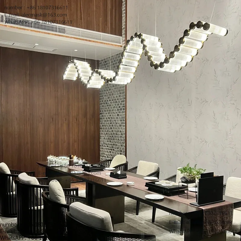 Postmodern living room chandelier glass master bedroom modern minimalist dining room dining table bar
Postmodern living room chandelier glass master bedroom modern minimalist dining room dining table bar