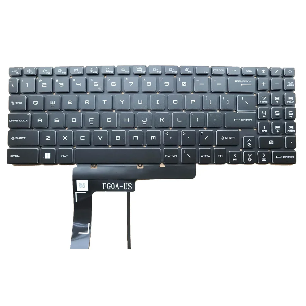 Клавиатура США с RGB-подсветкой для MSI Crosshair 15 A11U 15-A11UCK A11UDK A11UEK MS-1581, клавиатура игрового ноутбука, однозонная подсветка
Клавиатура США с RGB-подсветкой для MSI Crosshair 15 A11U 15-A11UCK A11UDK A11UEK MS-1581, клавиатура игрового ноутбука, однозонная подсветка