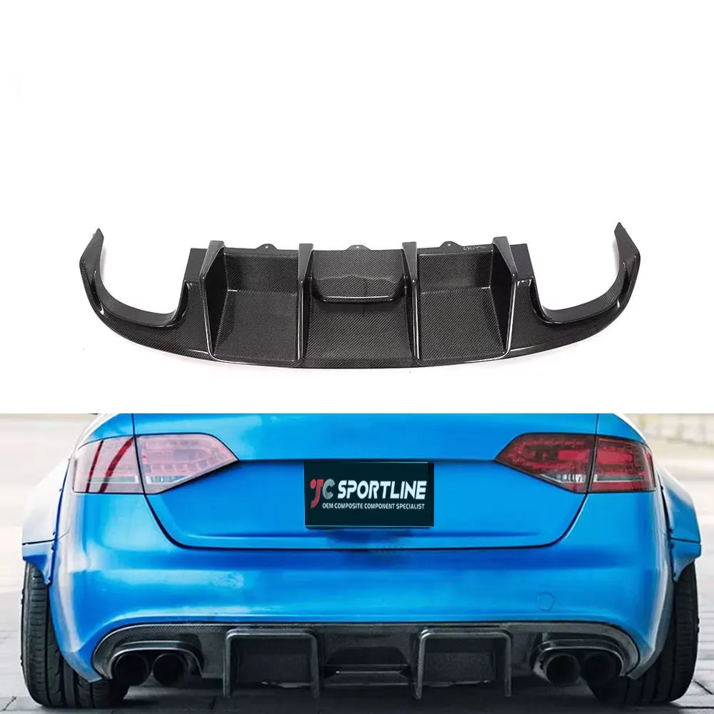 Real Carbon Fiber Rear Bumper Lip Diffuser Valance For Audi S4 B8 Sedan 2008 2012
Real Carbon Fiber Rear Bumper Lip Diffuser Valance For Audi S4 B8 Sedan 2008 2012