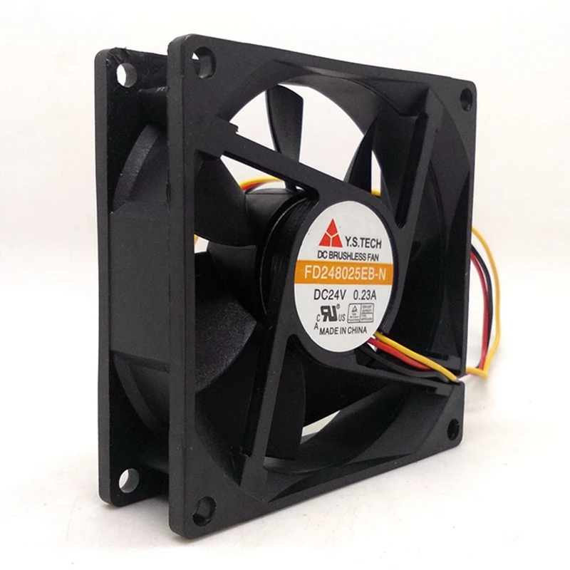 FD248025EB-N 80mm 8025 DC 24V Dual Ball Speed Measurement Silent Fan 8cm Converter Radiator Fan
FD248025EB-N 80mm 8025 DC 24V Dual Ball Speed Measurement Silent Fan 8cm Converter Radiator Fan