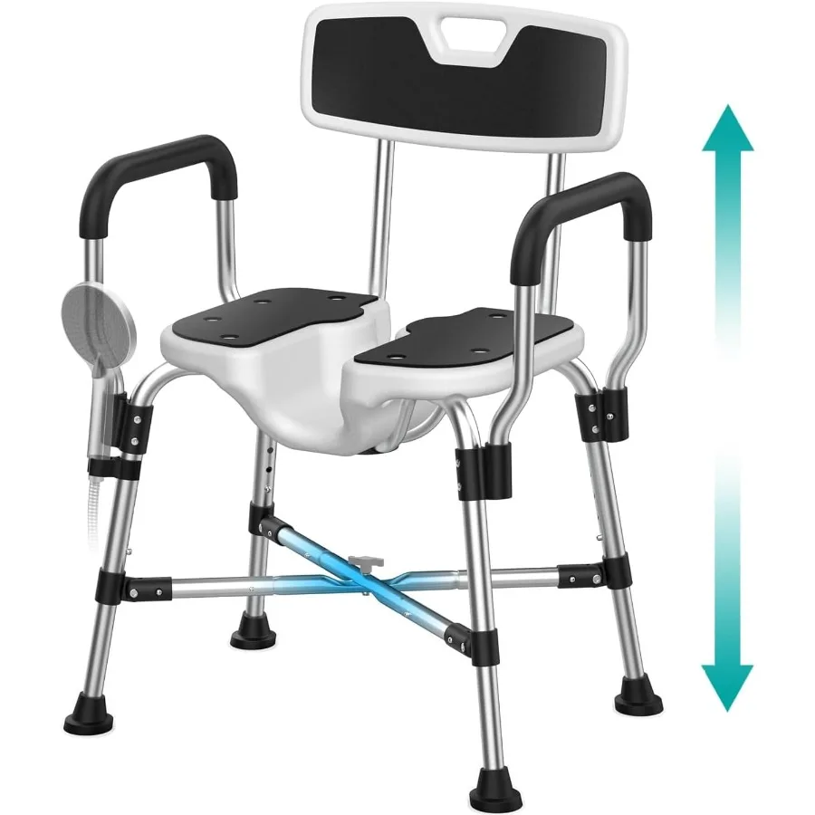 Heavy Duty Shower Chair for Inside Shower 450lb U-shape Shower Seat with Arm and Back for Elderly and Disabled Adjustable Heigh
Heavy Duty Shower Chair for Inside Shower 450lb U-shape Shower Seat with Arm and Back for Elderly and Disabled Adjustable Heigh