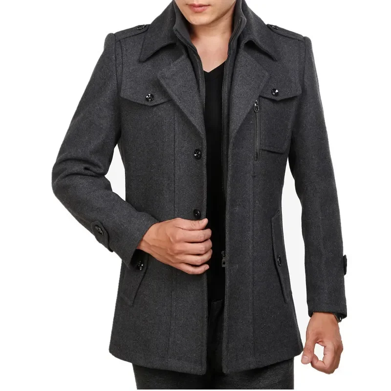 men Slim Casual Business Fashion Mens Clothing Slim Windbreaker Autumn Winter Woolen Coat Men's Business woolen suit jacket men
men Slim Casual Business Fashion Mens Clothing Slim Windbreaker Autumn Winter Woolen Coat Men's Business woolen suit jacket men