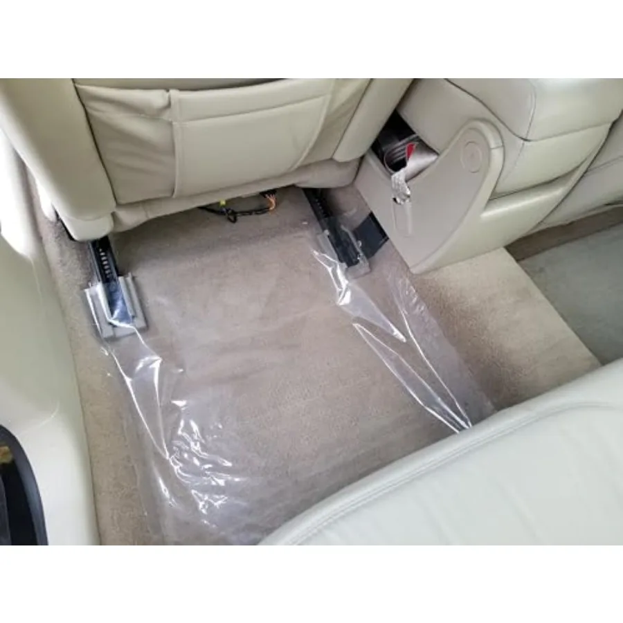 Clear Plastic Film, car Interior, Floor mats, Protective, Multiple uses- 1 Roll, 24" x 200' Automotive Carpet Protection Adhesi
Clear Plastic Film, car Interior, Floor mats, Protective, Multiple uses- 1 Roll, 24" x 200' Automotive Carpet Protection Adhesi