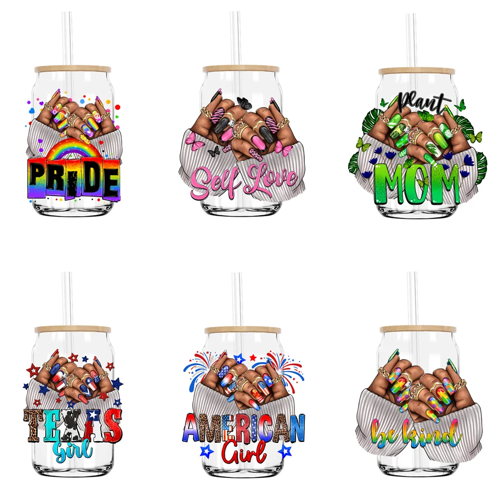 Black Woman Self Love Nails UV DTF Transfers Stickers Decals For Libbey Cold Cups Mugs Tumbler Waterproof DIY Craft
Black Woman Self Love Nails UV DTF Transfers Stickers Decals For Libbey Cold Cups Mugs Tumbler Waterproof DIY Craft