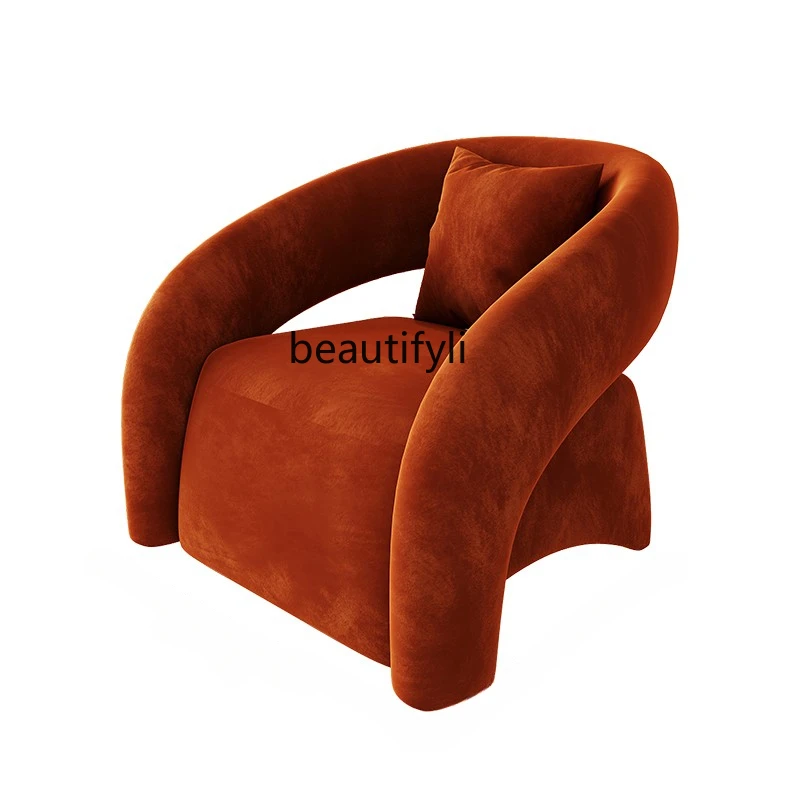 Customized Single-Seat Sofa Chair Lazy Sofa Simple Living Room Balcony Flannel Chair Modern Light Luxury Reception Area Sofa
Customized Single-Seat Sofa Chair Lazy Sofa Simple Living Room Balcony Flannel Chair Modern Light Luxury Reception Area Sofa